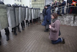 Униаты молятся о задержанных на День Воли в Беларуси