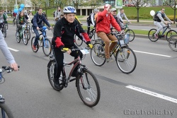 В минском велопараде участвовали 9 тыс. человек, в том числе глава Костела