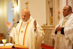 Епископ Антоний Демьянко в Гомеле поблагодарил кс. Славомира за служение
