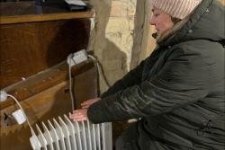 В киевском костёле показали, как согревают людей в морозы