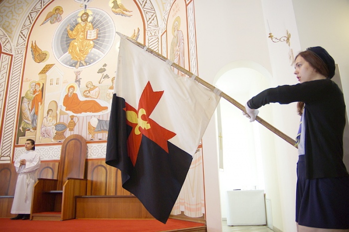 Впервые гомельские скауты провели Мессу в честь святого Андрея Боболи - ФОТО