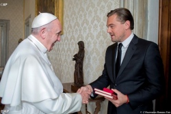 Папа принял на аудиенции актера Леонардо Ди Каприо