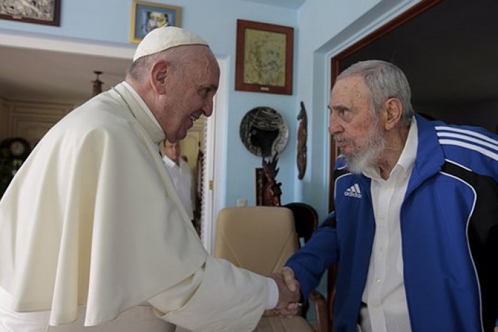 Папа встретился с Фиделем Кастро