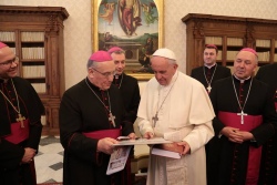 Белорусские епископы в Ватикане: «Папа мечтает приехать в Беларусь»