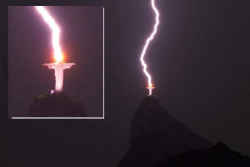 Молния ударила в статую Христа в Рио – какой это знак, ответил специалист