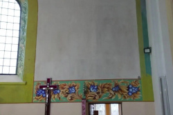В костеле на Гродненщине закрасили 100-летнюю фреску «Чудо над Вислой» по требованию властей