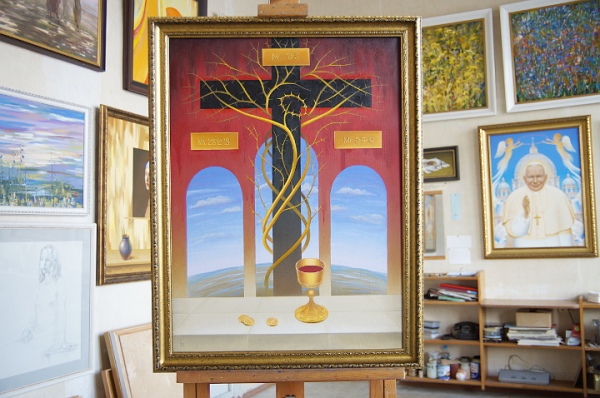 Известный гомельский художник написал необычную христианскую картину