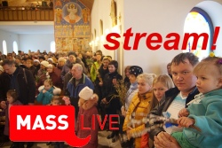 Стрим с Мессы в католической церкви - онлайн-трансляция службы в костеле [видео]