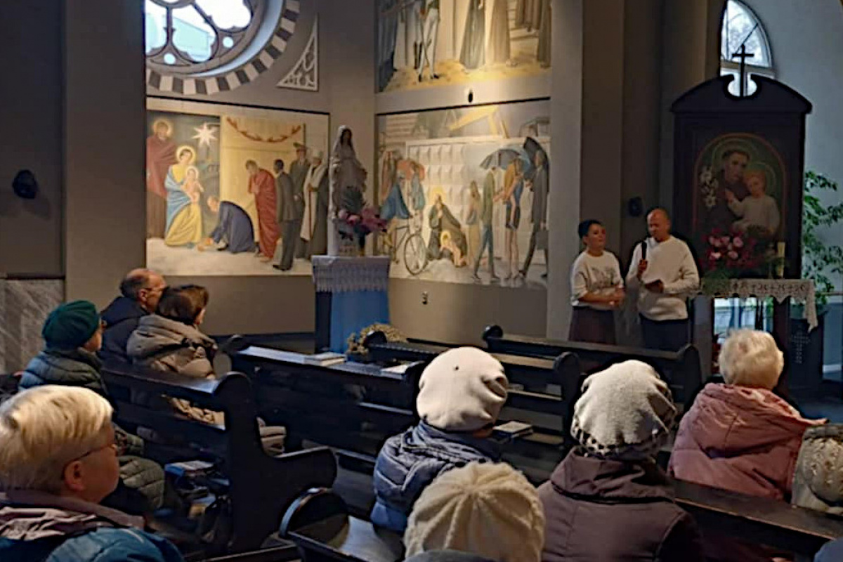 В витебском костеле зарисовали часть фрески, но не с Путиным