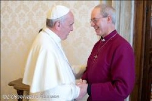 Папа встретился с главой Англиканской Церкви