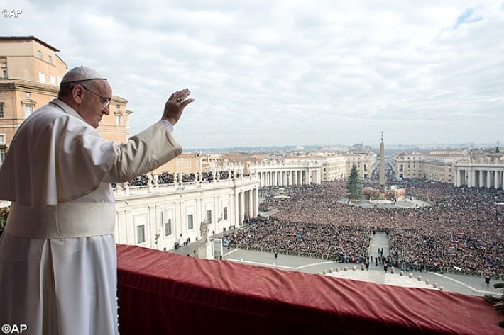 Пасланне Папы «Гораду і свету»: служыць адзін аднаму - не слабасць, а сапраўдная сіла
