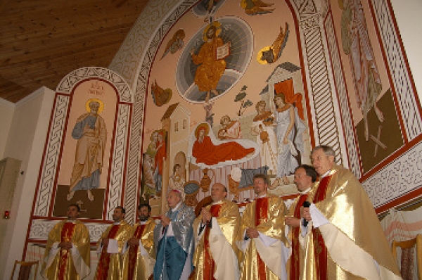 На парафіяльным свяце гомельскага касцёла біскуп асвяціў алтарны абраз (ФОТА, ВІДЭА)